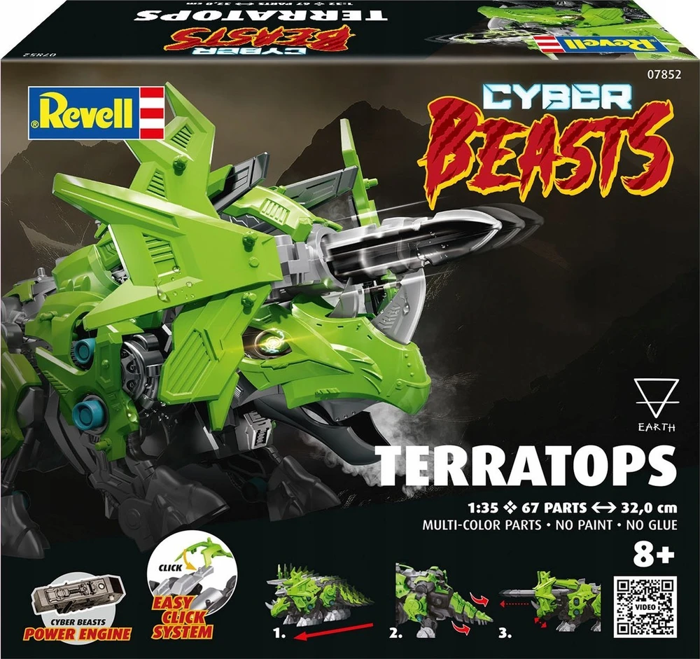 Revell CyberBeasts TerraTops 1/35 plastikinis surenkamas modelis 32 cm