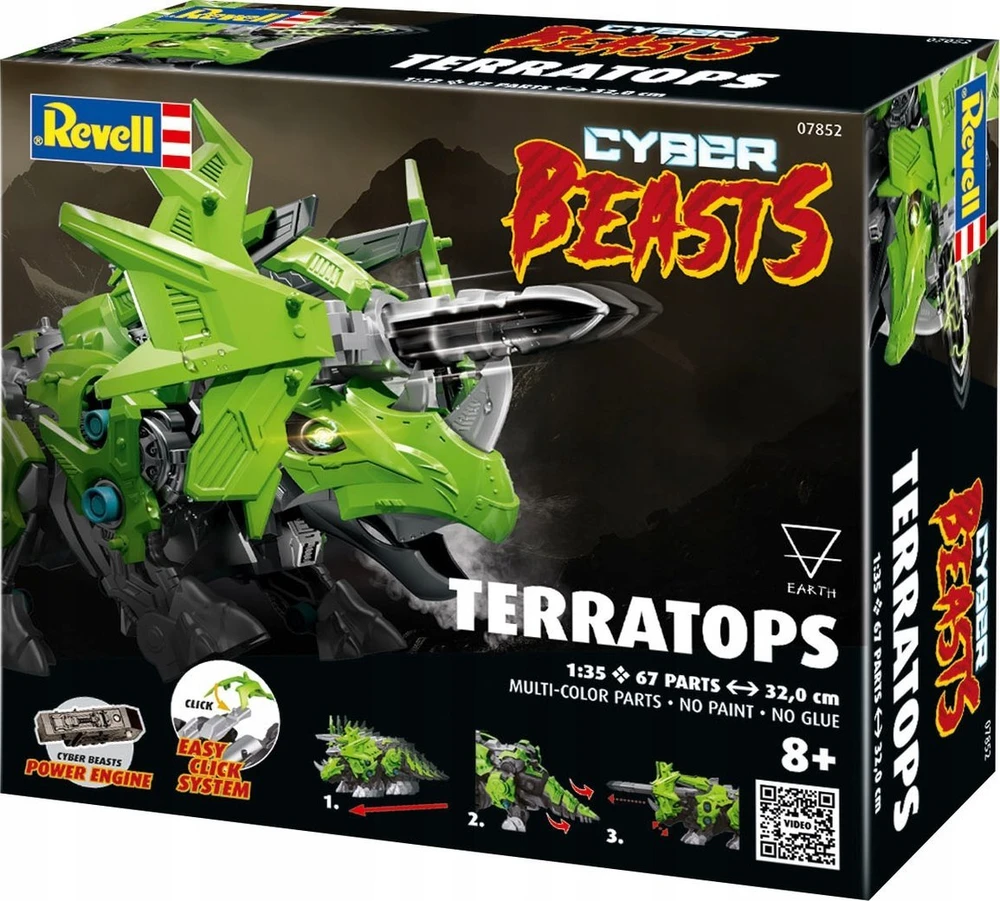 Revell CyberBeasts TerraTops 1/35 plastikinis surenkamas modelis 32 cm
