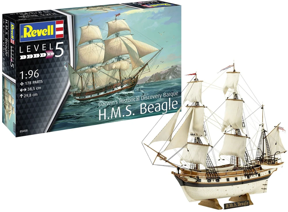 Revell HMS Beagle 1/96 surenkamas plastikinis laivo modelis