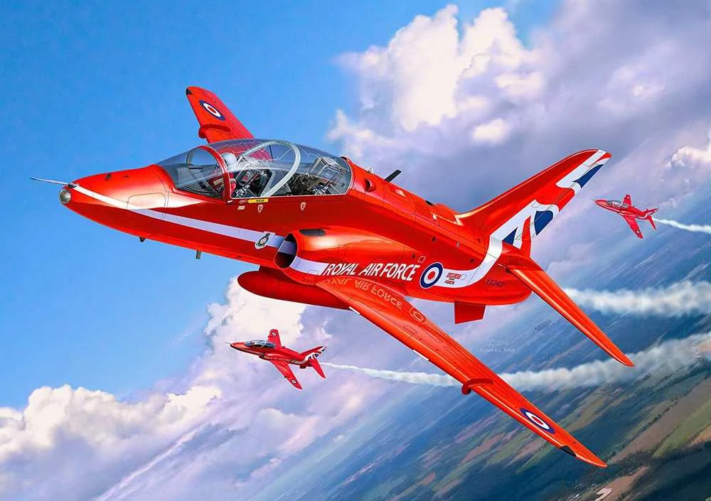 Revell BAe Hawk T.1 Raudona Arrows dovanų komplektas 1/72 (64921)