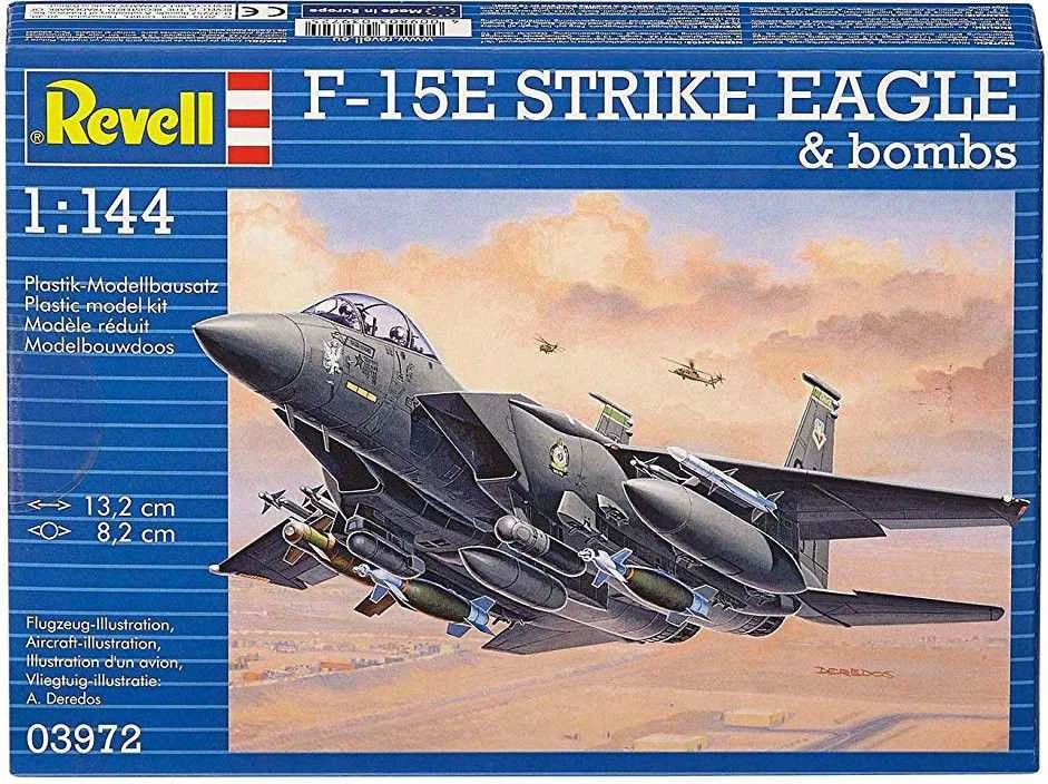 Revell F-15E Strike Eagle 1/144 dovanų rinkinys su bombomis (63972)