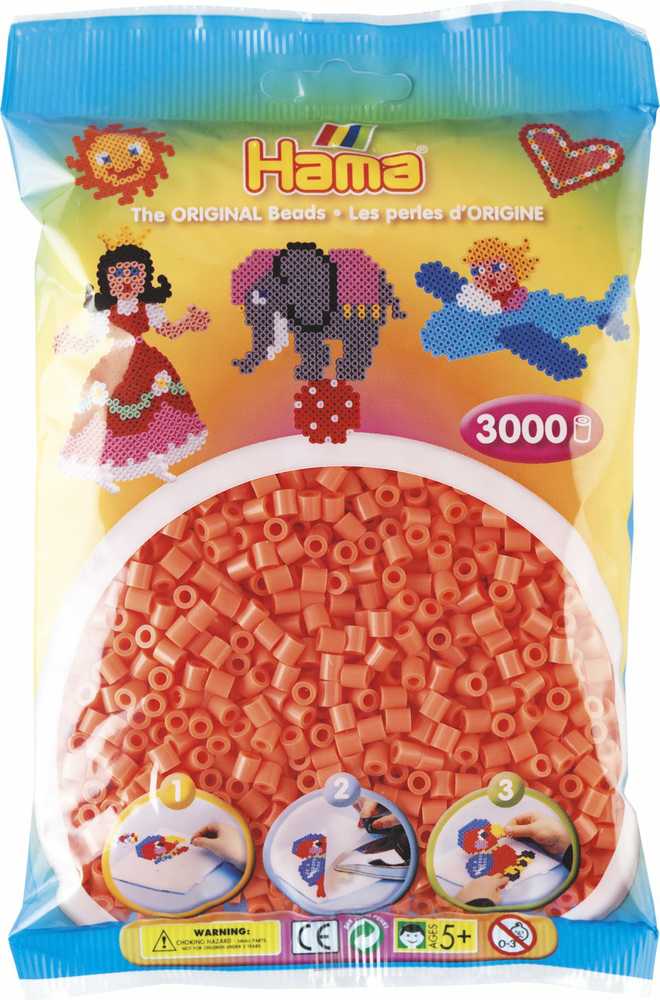 Revell Toymax Hama midi karoliukai 3000 vnt. pastelinės raudonos spalvos
