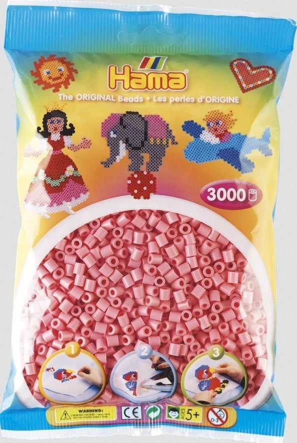 Revell Hama Midi karoliukai 3000 vnt. rožiniai, 5mm, vaikams nuo 5 metų