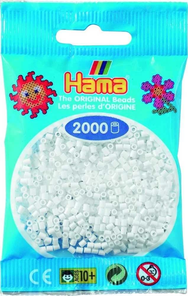 Revell Hama Beads Hama mini karoliukai balti