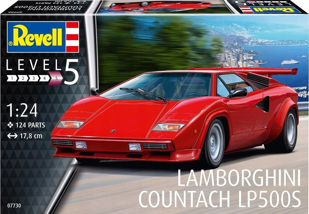 Revell Lamborghini Countach LP500S 1:24 plastikinis surinkimo rinkinys