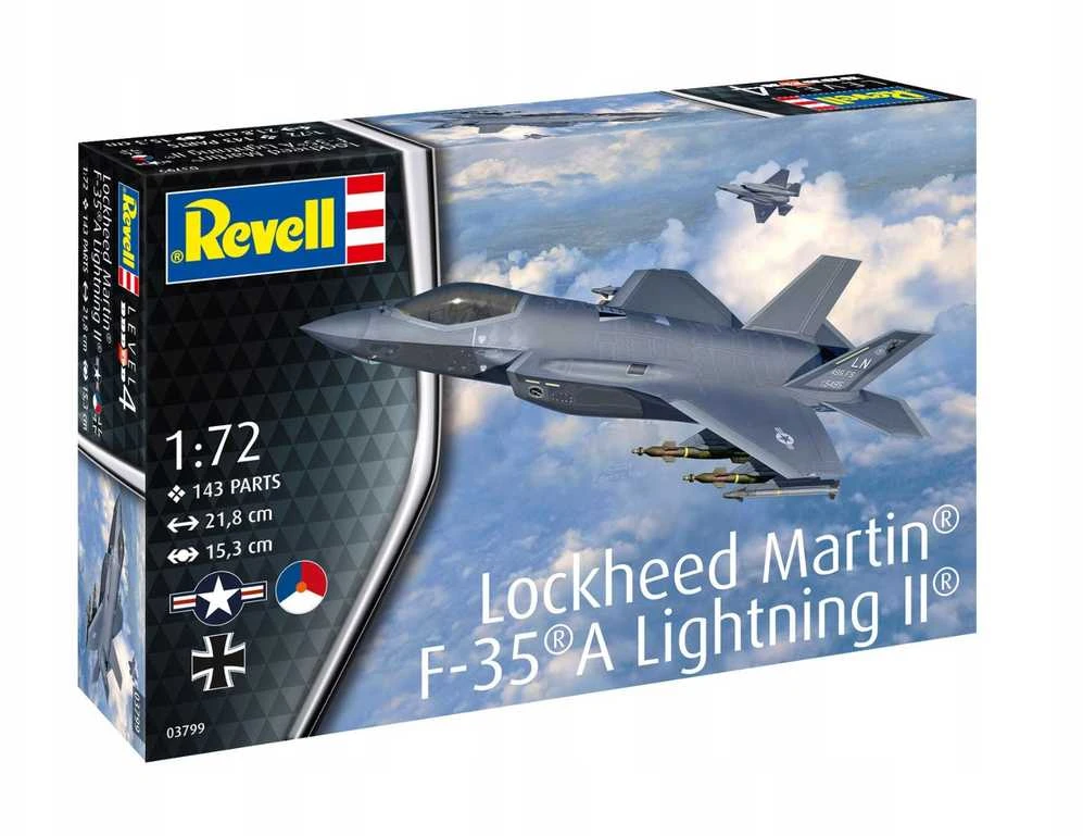 Revell Lockheed Martin F-35A Lightning II plastikinis modelis 1/72