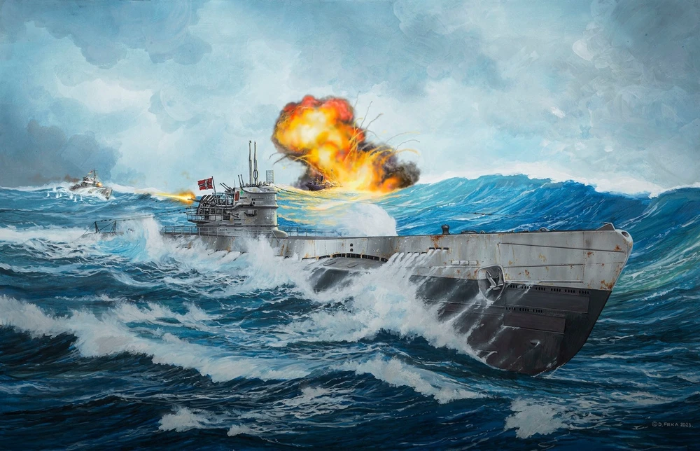 Revell – Vokietijos povandeninis laivas Type IX C/40 (U190), 1/144, 05167