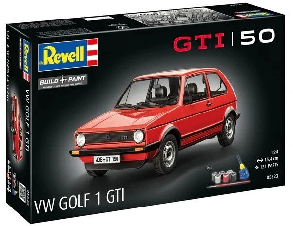 Revell 50 metų Volkswagen Golf 1 GTI 1/24 surenkamas dovanų rinkinys
