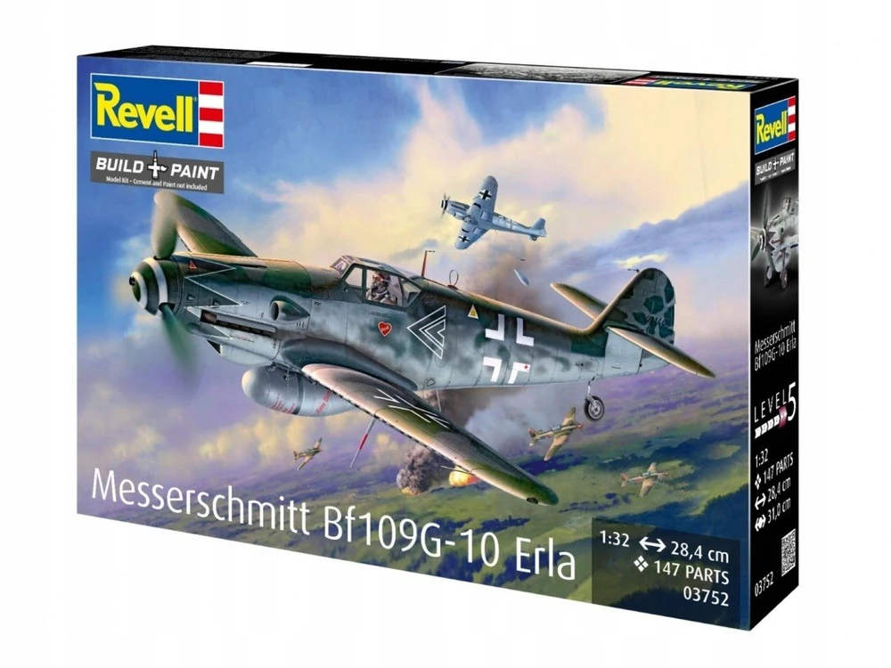 Revell Messerschmitt Bf109G-10 Erla 1/32 plastikinis modelis