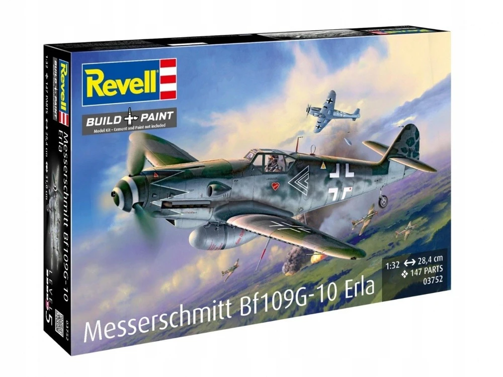 Revell Messerschmitt Bf109G-10 Erla 1/32 plastikinis modelis