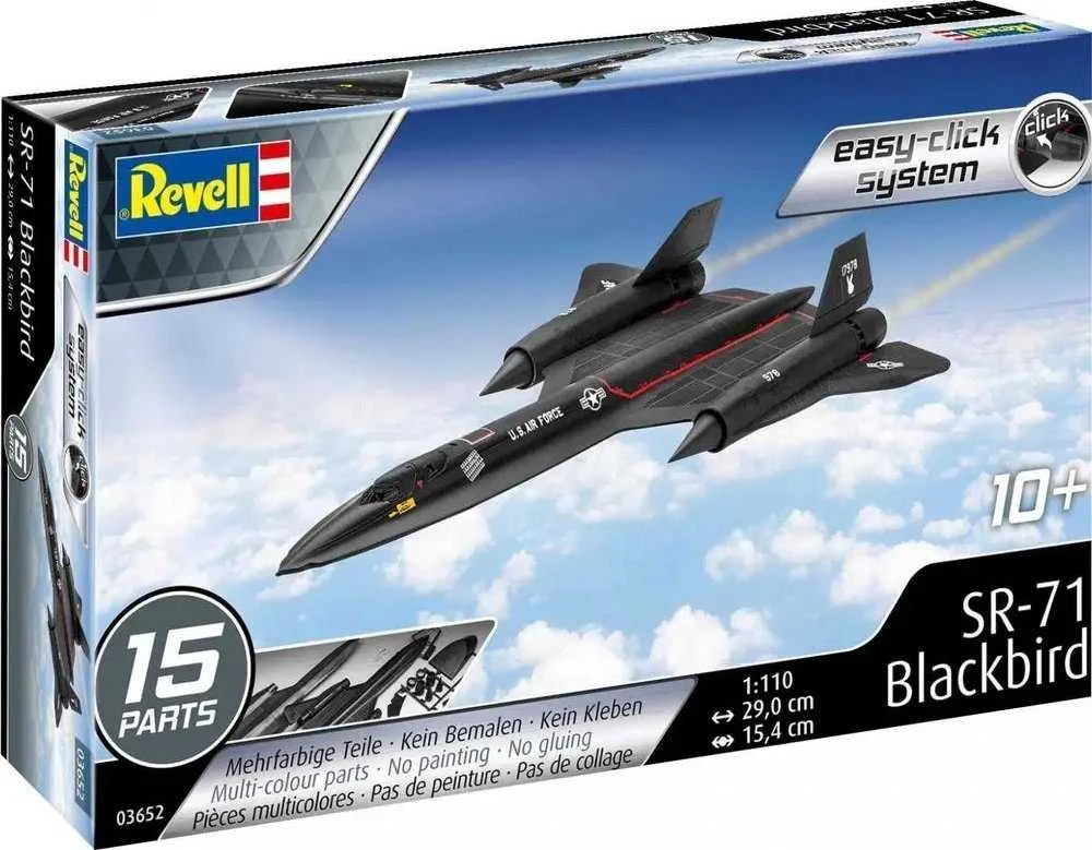 Revell – SR-71 Blackbird (lengvas paspaudimas), 1/110, 03652