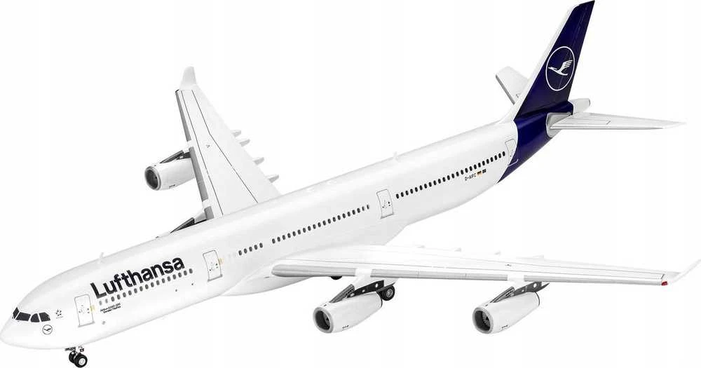 Revell Airbus A340-300 Lufthansa naujas dažymas 1/144 plastikinis rinkinys