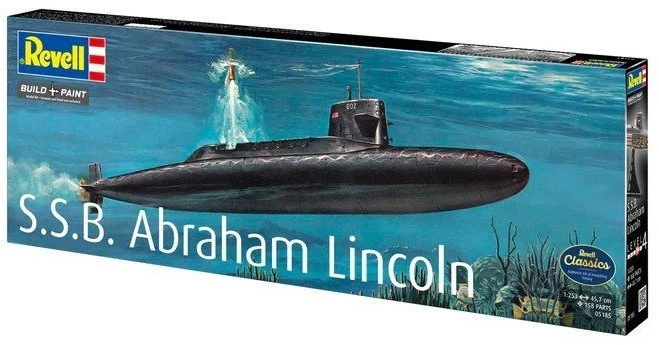 Revell S.S.B. Abraham Lincoln 1:253 laivas su interjeru, 37 cm (05185)