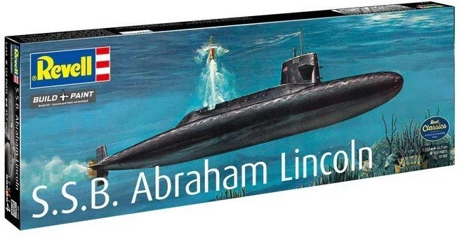 Revell S.S.B. Abraham Lincoln 1:253 laivas su interjeru, 37 cm (05185)