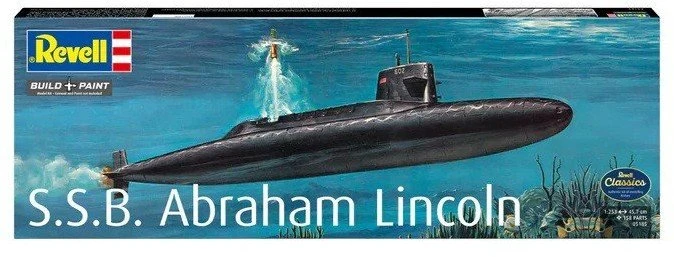 Revell S.S.B. Abraham Lincoln 1:253 laivas su interjeru, 37 cm (05185)