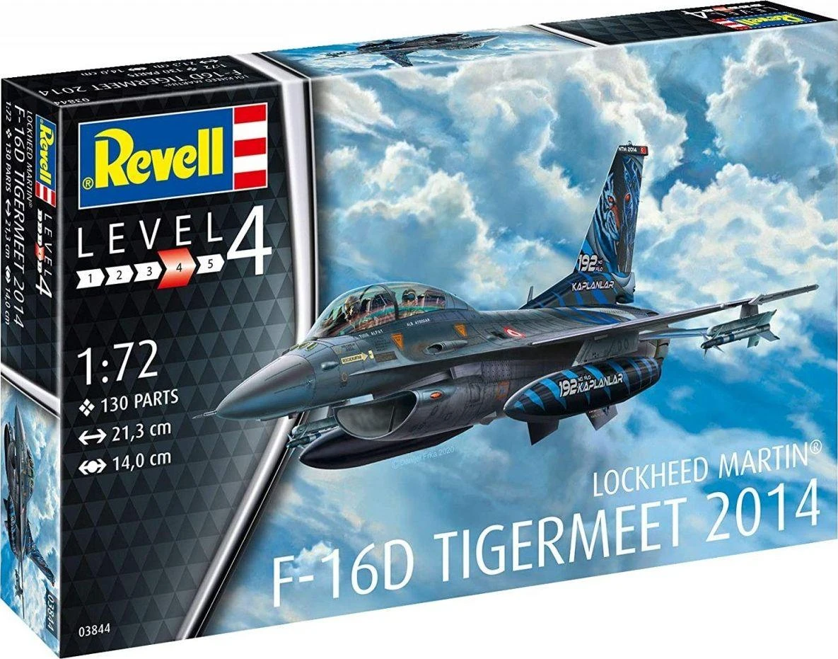 Revell Lockheed Martin F-16D Tiger Meet 2014 1/72 lėktuvo modelis