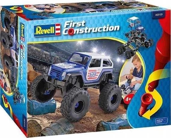 Revell First Construction Monster Truck 1/20, surenkamas, 30 cm vaikams 00919