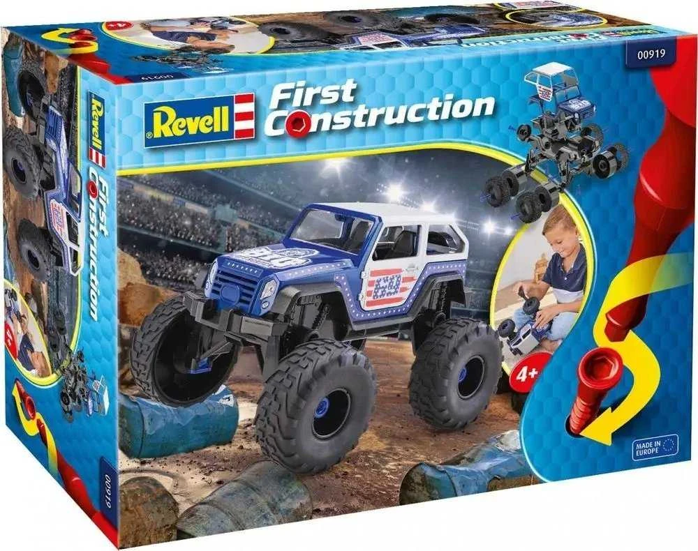 Revell First Construction Monster Truck 1/20, surenkamas, 30 cm vaikams 00919