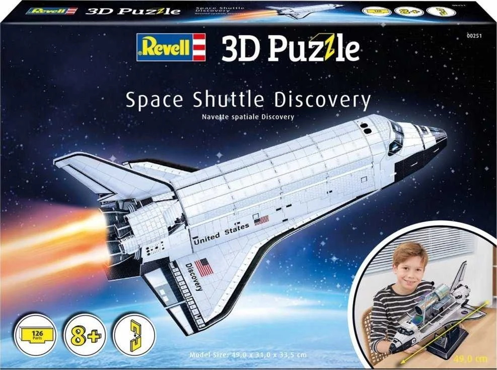 Revell 3D dėlionė Space Shuttle Discovery – 126 det., 8+ (00251)