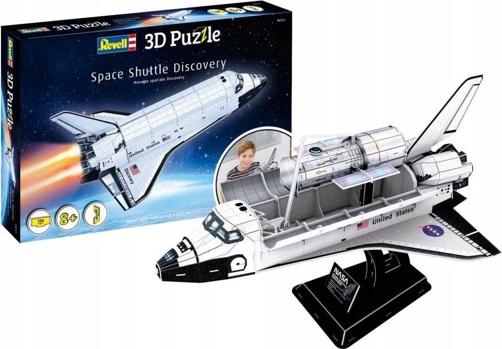 Revell 3D dėlionė Space Shuttle Discovery – 126 det., 8+ (00251)