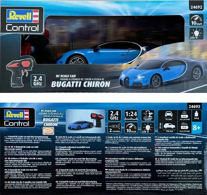 *****REVELL RC skalės automobilis Bugatti Chiron 24692