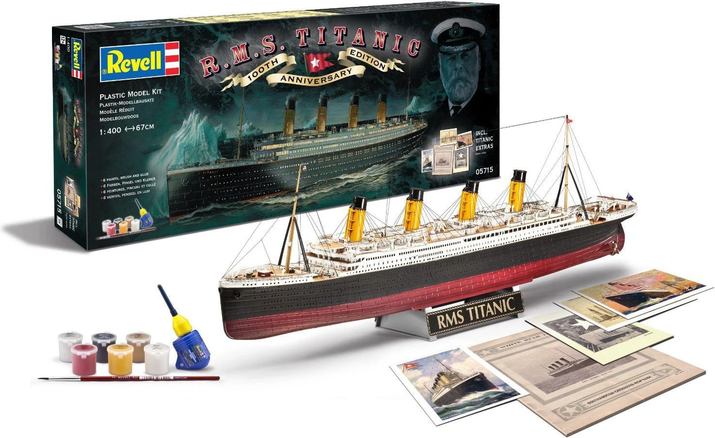 Revell - 100 Years Titanic (Spec.Edition) dovanų komplektas, 1/400, 05715