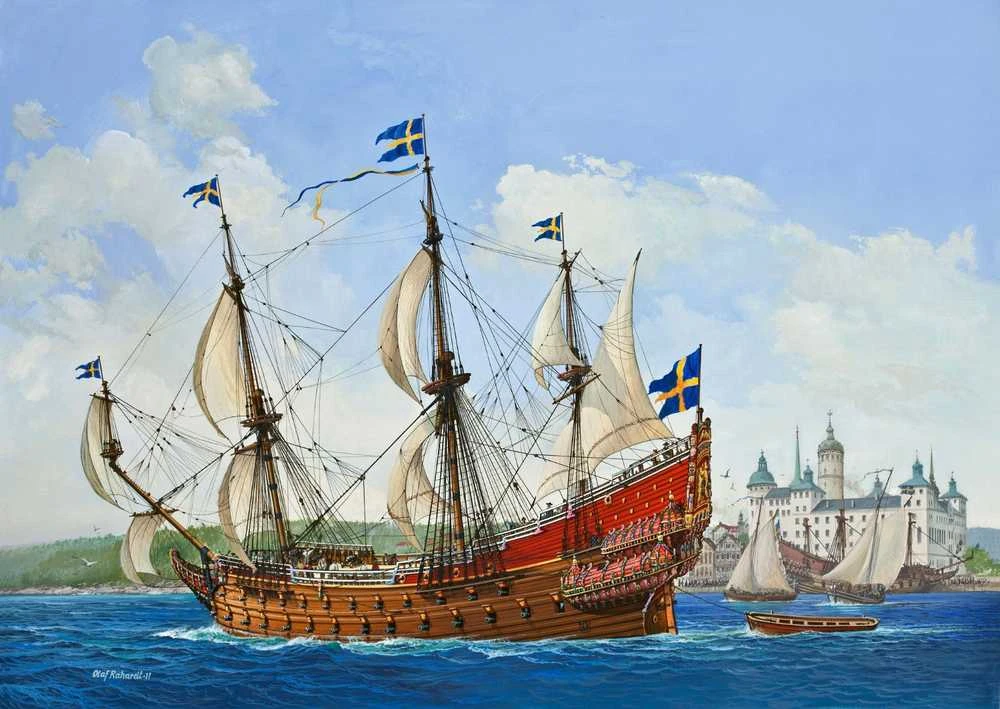 Revell Vasa – Švedijos karališkasis karo burlaivis 1:150, surenkamas