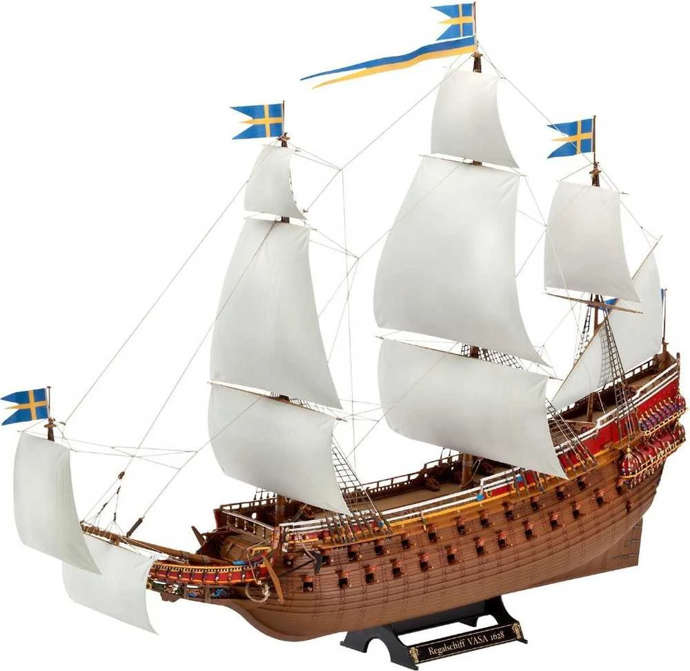 Revell Vasa – Švedijos karališkasis karo burlaivis 1:150, surenkamas