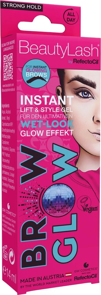 „Refectocil Beautylash Brow Glow“ antakių fiksavimo gelis, 14 ml