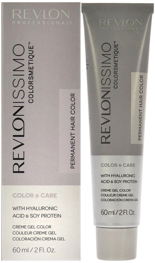 Revlon Revlonissimo Colorsmetique Hyaluronic Acid Permanent Hair Dye 7.43 Golden Copper Skirtas šviesiems plaukams, 60 ml