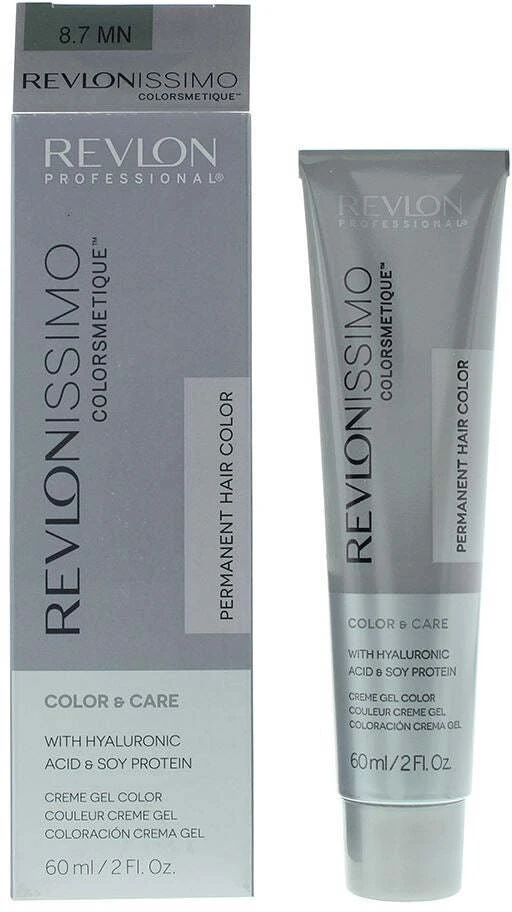Revlon Revlonissimo Colorsmetique Hyaluronic Acid Permanent Hair Dye 8.7MN Light Skirtas šviesiems plaukams Maximum, 60 ml