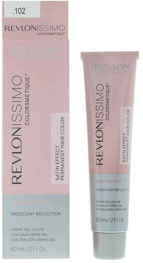 Revlon Revlonissimo Colorsmetique high-end technology Permanent Hair Dye .102 Smoky Sidabrinis, 60 ml