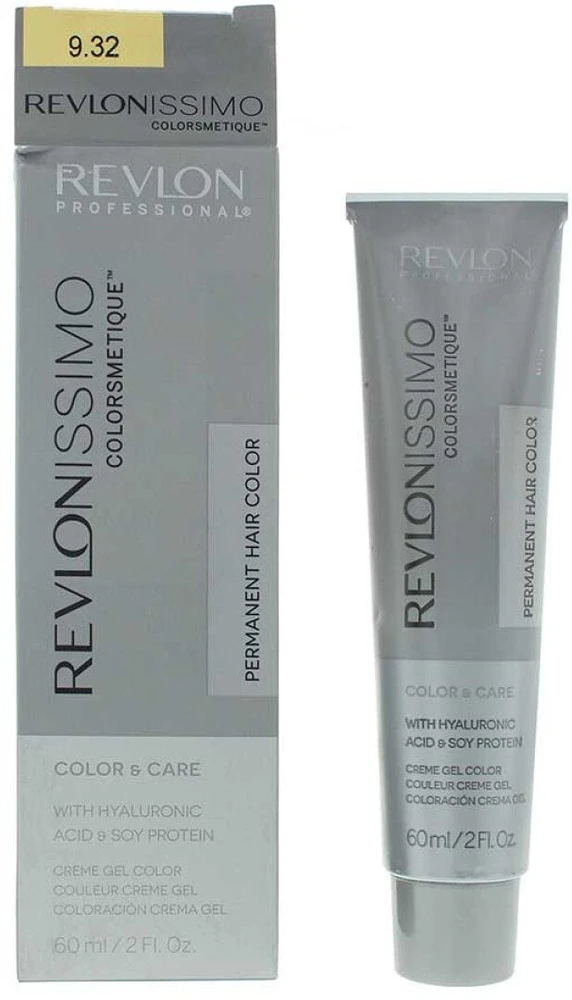 Revlon Revlonissimo Colorsmetique Permanent Hair Dye 9.32 Very Light Golden Pearl Skirtas šviesiems plaukams, 60 ml