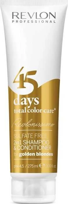 Revlon Revlonissimo 45 dienų kondicionuojantis šampūnas "Golden Blondes" 275ml
