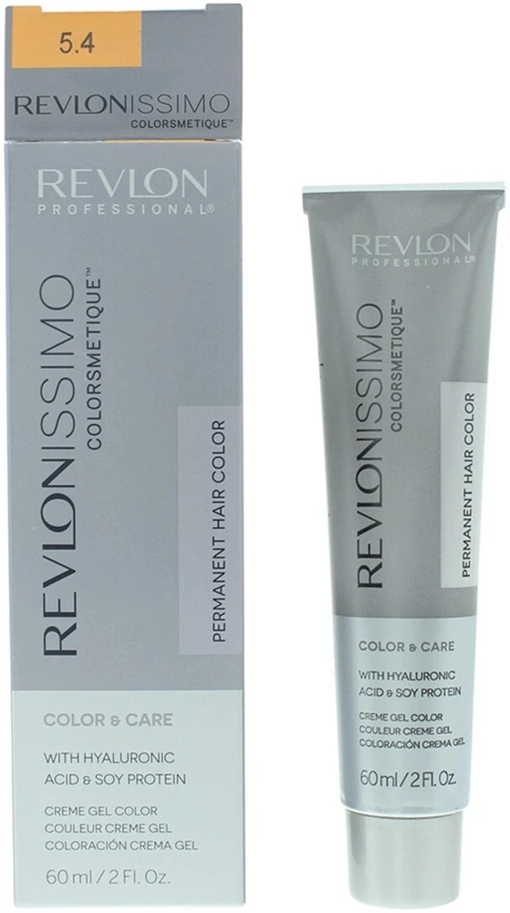 Revlon Revlonissimo Colorsmetique ilgalaikiai plaukų dažai 5.4 šviesiai vario ruda, 60 ml