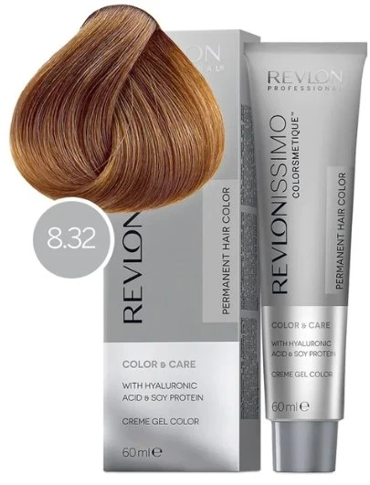 Revlon Revlonissimo Colorsmetique Permanent Hair Dye 8.32 Light Golden Pearl Skirtas šviesiems plaukams, 60 ml