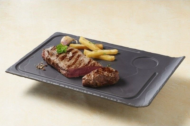 Revol Steak plate, 33x22 cm, Basalt