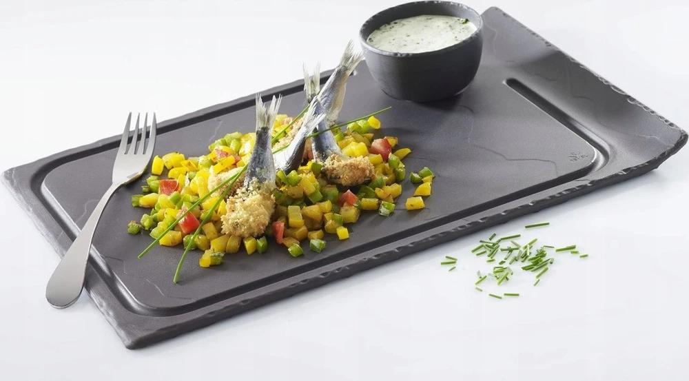 Revol Steak plate, 33x22 cm, Basalt