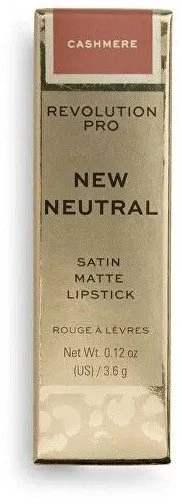Revolution Pro Neutral Satin Matte Kreminis Lipstick Raudona 3.6 g