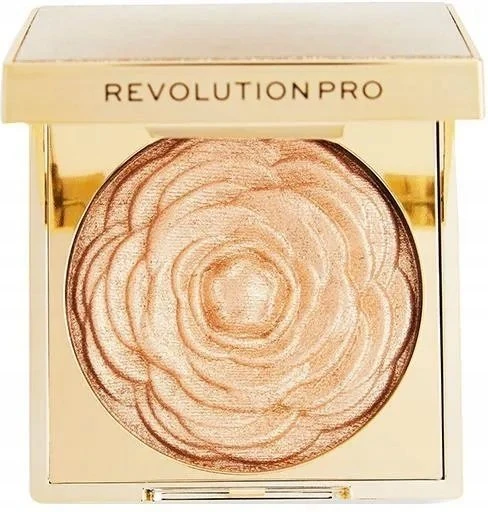 „Revolution Pro Pro Lustre Illuminating Blush Highlighter“ kompaktiškas skaistalų šviestuvas, rožinio aukso spalvos, 1 atspalvis, 9 g