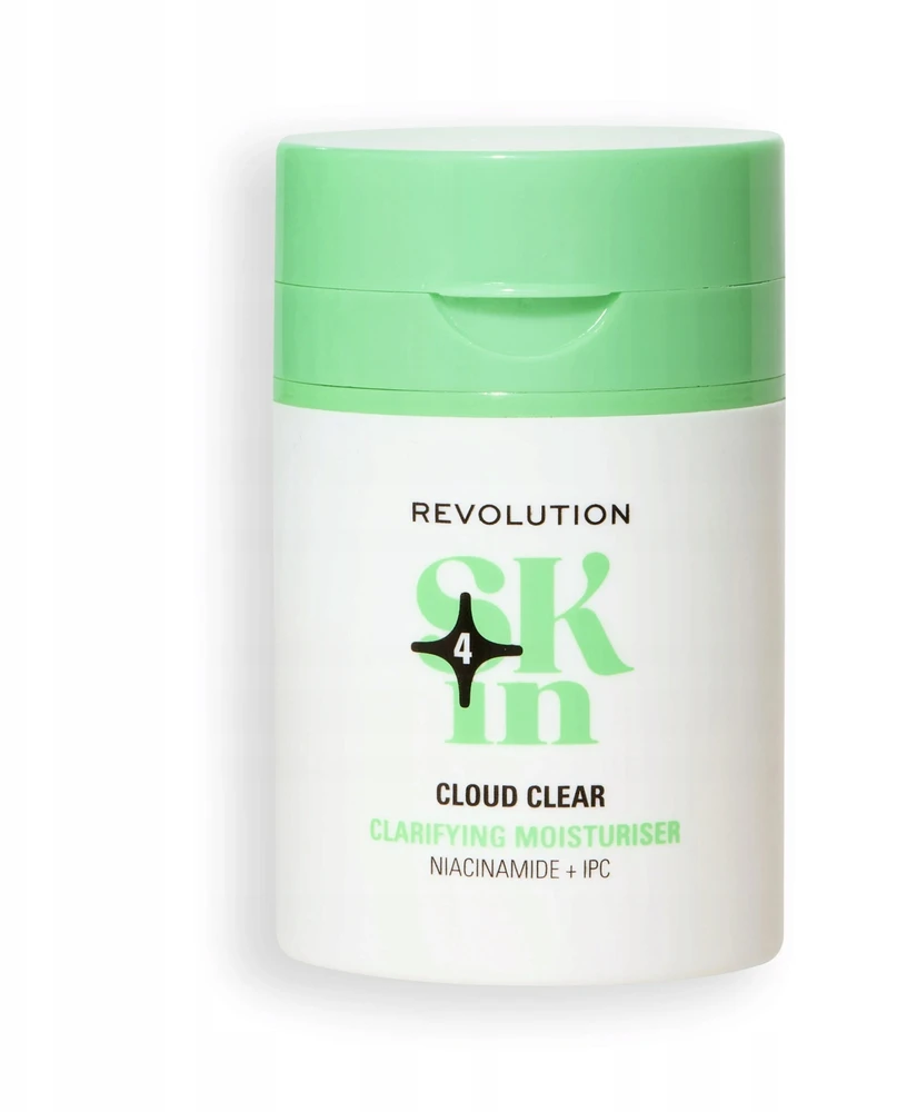 Revolution Skincare Cloud Clear Niacinamide & IPC Gaivinantis Gel Kreminis, 50 ml