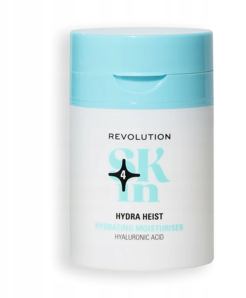 Revolution Skincare Hydra Heist Hyaluronic Acid Hydrating Vanduo Kreminis For Face, 50 ml