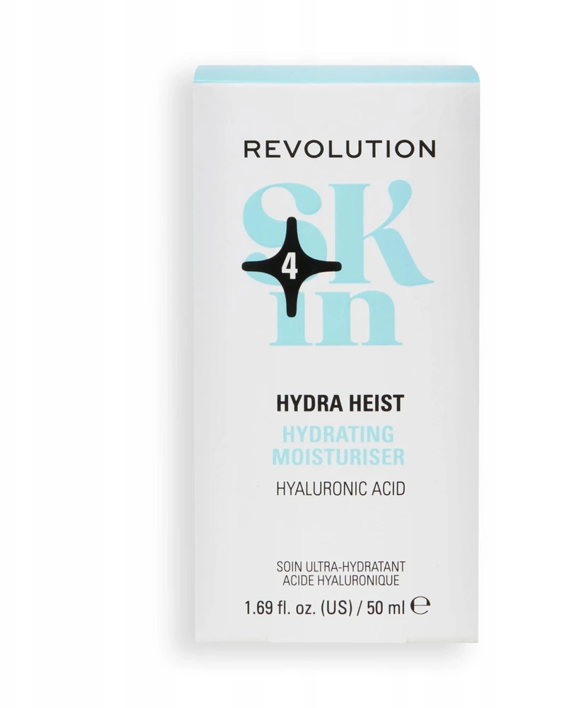 Revolution Skincare Hydra Heist Hyaluronic Acid Hydrating Vanduo Kreminis For Face, 50 ml