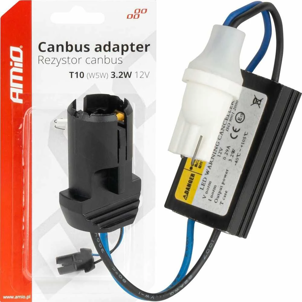 „Canbus“ rezistorius LED lemputėms 12 V 3,2 W T10 W5 W amio-04087