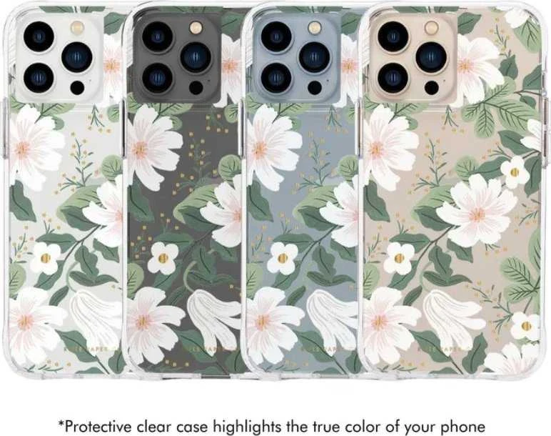 Rifle Paper Clear - dėklas skirtas Apple iPhone 13 Pro Willow