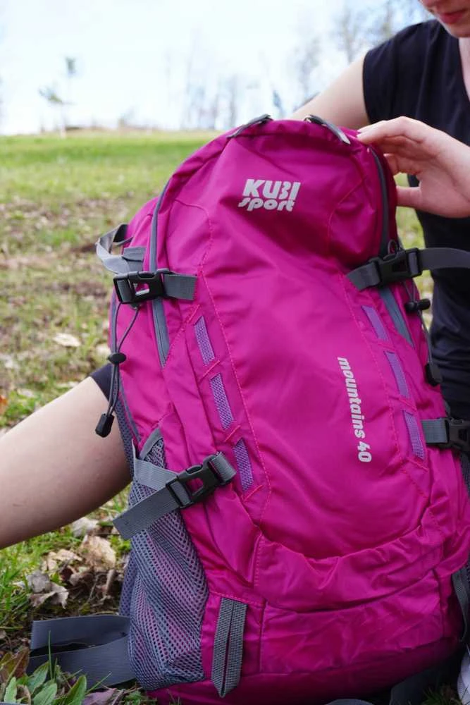 Turistinė kuprinė RG Camp Kuprinė Turystyczny Sportowy Damski Duży Rožinė Solidny KUBISPORT 40 L