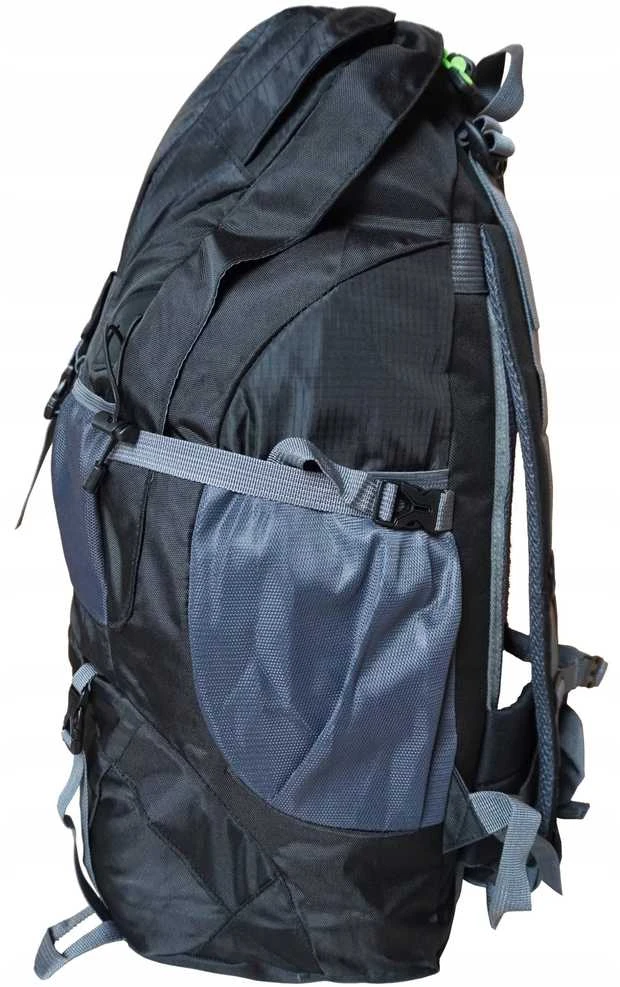 Rg Camp RG stovyklavimo žygio kuprinė moterims ir vyrams, juoda, erdvi, KUBISPORT 50 l