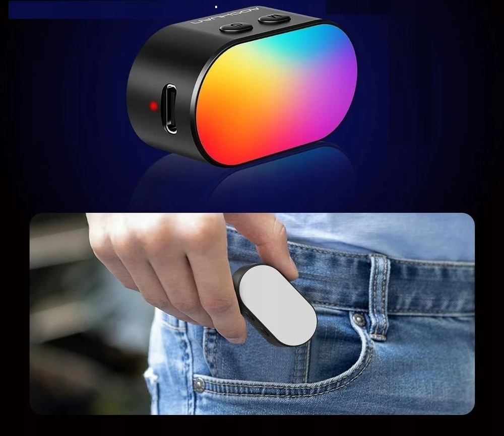 Studijinė lemputė RGB magnetinė LED, skirta Gimbala Smart S2 X Pro X XE XR V8 / AOCHUAN P03