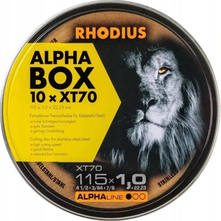 Rhodius Ploni pjovimo diskai XT70 125x1,0x22,23