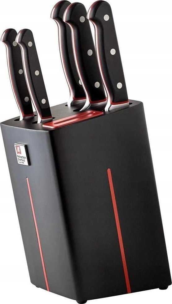 Richardson Sheffield VELOCITY - 5 pc peilis block with sharpener - juodas